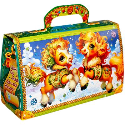 Сладкий подарок на Новый Год в картонной упаковке весом 720 грамм